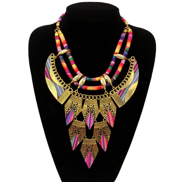 fashion geometric exaggerated short-term retro italian ethnic short chorker woman rope pendant party necklace jewelry, Silver
fashion geometric exaggerated short-term retro italian ethnic short chorker woman rope pendant party necklace jewelry, Silver