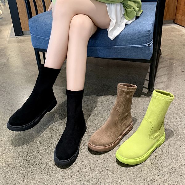 rock shoes woman women's mid calf boots booties ladies low heels booties round toe boots-women luxury designer rubber, Black
rock shoes woman women's mid calf boots booties ladies low heels booties round toe boots-women luxury designer rubber, Black