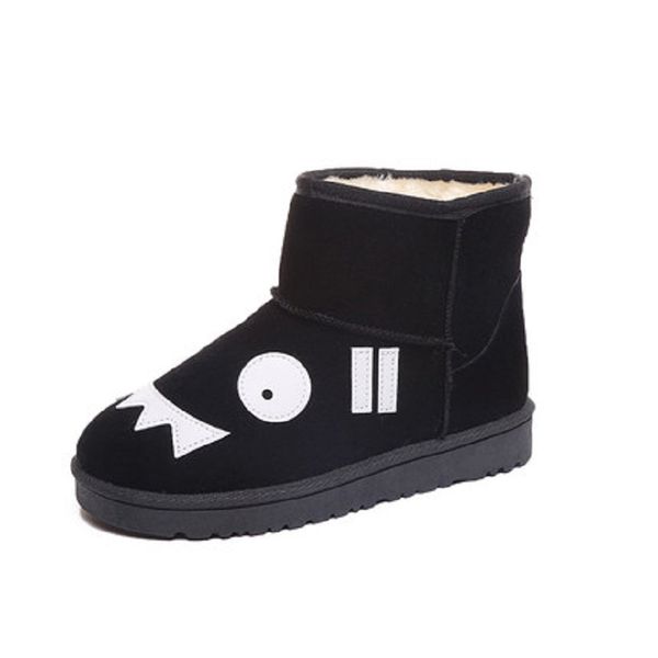 2020 winter new ladies booties wild thickening plus velvet warm flat bottom short tube cartoon snow boots korean women's boots, Black
2020 winter new ladies booties wild thickening plus velvet warm flat bottom short tube cartoon snow boots korean women's boots, Black