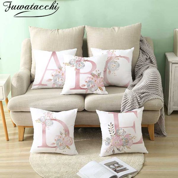 cushion/decorative pillow fuwatacchi 26 alphabet cushion cover pink flower printed for sofa home kids room car decoration pillowcase 2021
cushion/decorative pillow fuwatacchi 26 alphabet cushion cover pink flower printed for sofa home kids room car decoration pillowcase 2021