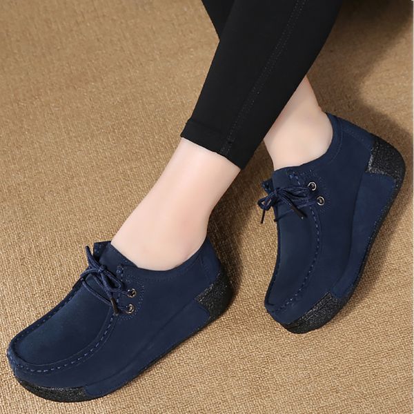 tilocow flat platform wedges women's loafers women cow suede lace up winter shoes woman shallow casual footwear heighten shoes, Black
tilocow flat platform wedges women's loafers women cow suede lace up winter shoes woman shallow casual footwear heighten shoes, Black