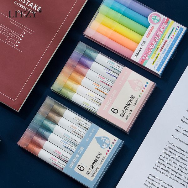 highlighters 6pcs/set cute macaron color highlighter pen stationery student diy drawing fluorescent marker for office school supplies, Black;red
highlighters 6pcs/set cute macaron color highlighter pen stationery student diy drawing fluorescent marker for office school supplies, Black;red