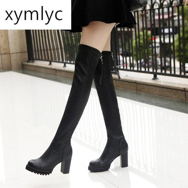 new autumn winter women's pu leather over the knee boots back zip thick high heel platform thigh boots ladies fashion shoe black
new autumn winter women's pu leather over the knee boots back zip thick high heel platform thigh boots ladies fashion shoe black