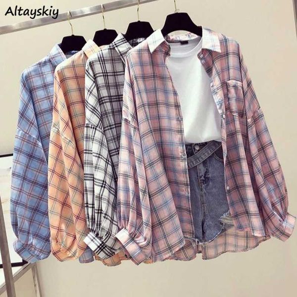 blouse womens summer breathable turn-down collar oversize leisure colorful comfortable trendy chic lovely plaid all-match new, White
blouse womens summer breathable turn-down collar oversize leisure colorful comfortable trendy chic lovely plaid all-match new, White