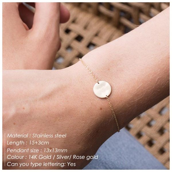 link, chain creative simple round statement bracelet stainless steel geometric fashion pendant girl women jewelry gift, Black
link, chain creative simple round statement bracelet stainless steel geometric fashion pendant girl women jewelry gift, Black