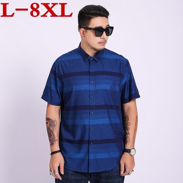 men's casual shirts plus size brand cotton linen summer slim fit short sleeve striped shirt social men dress chemise homme, White;black
men's casual shirts plus size brand cotton linen summer slim fit short sleeve striped shirt social men dress chemise homme, White;black