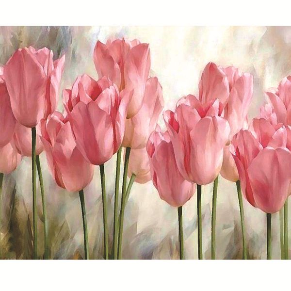 personalized custom diy paint by numbers pink tulips oil painting on canvas for wall decorations
personalized custom diy paint by numbers pink tulips oil painting on canvas for wall decorations