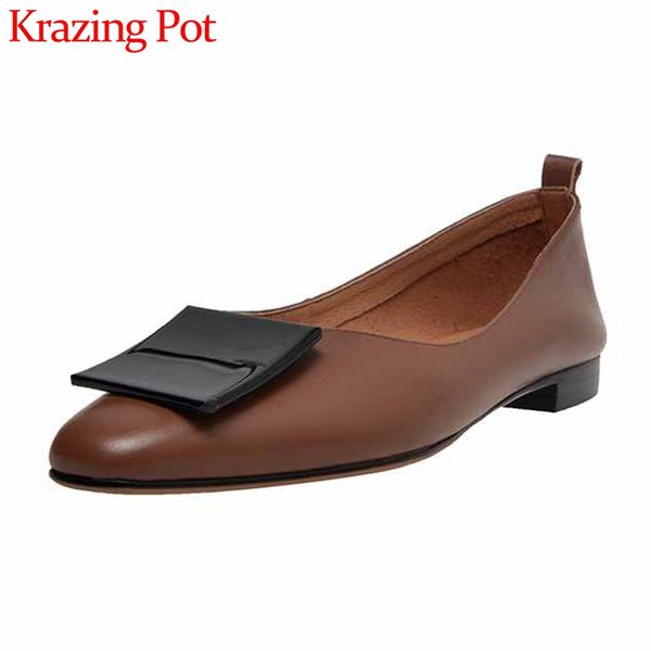 krazing pot genuine leather mixed colors slip on ladies shoes round toe low heels spring daily wear cozy basic women pumps l00, Black
krazing pot genuine leather mixed colors slip on ladies shoes round toe low heels spring daily wear cozy basic women pumps l00, Black