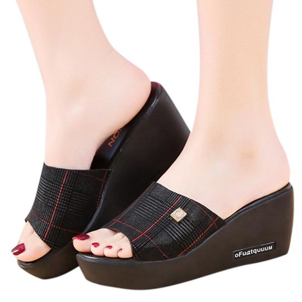 женские сандалии summer solid color клин non-slip peep toe lady сандалии sexy высокого качества outdoorzapatillas де mujer женская обувь, Black
женские сандалии summer solid color клин non-slip peep toe lady сандалии sexy высокого качества outdoorzapatillas де mujer женская обувь, Black