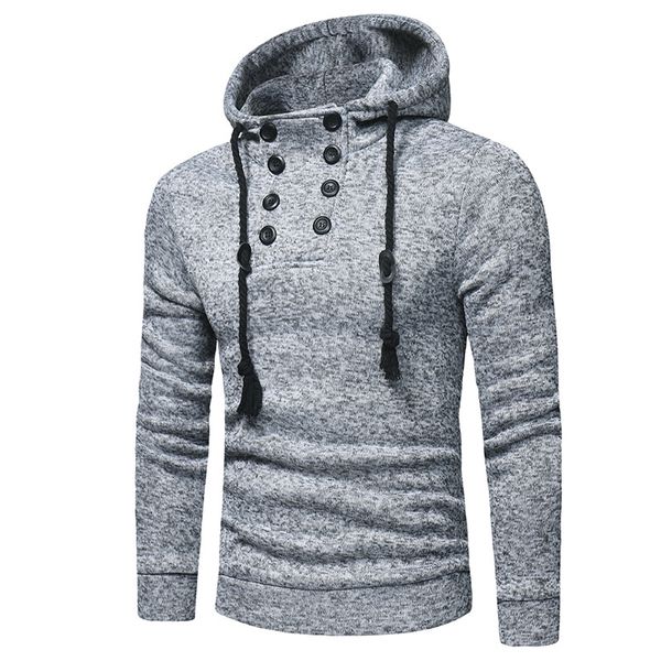 e-baihui 2021 men's casual sweater double-breasted solid color hooded sweater fashion slim men's sweater xz1603a-7468, Black
e-baihui 2021 men's casual sweater double-breasted solid color hooded sweater fashion slim men's sweater xz1603a-7468, Black