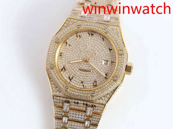 selling arabic numbers dial watches full ice out diamond 42mm iced gold case diamonds face automatic mechanical men wristwatch, Slivery;brown
selling arabic numbers dial watches full ice out diamond 42mm iced gold case diamonds face automatic mechanical men wristwatch, Slivery;brown