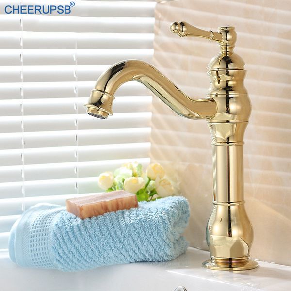 gold basin faucet single handle deck mounted bathroom tap cold water mixer faucets washbasin luxury rotatable brass taps
gold basin faucet single handle deck mounted bathroom tap cold water mixer faucets washbasin luxury rotatable brass taps