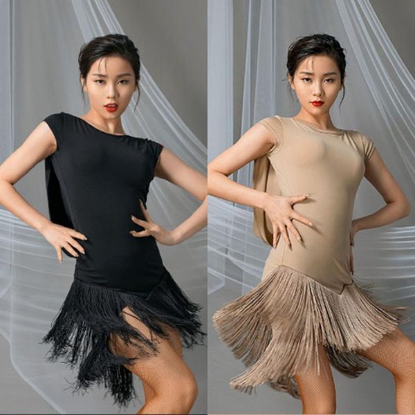 stage wear 2021 sleeveless tassel latin dance dress and skirt dancing performance women ballroom samba tango l9636, Black;red
stage wear 2021 sleeveless tassel latin dance dress and skirt dancing performance women ballroom samba tango l9636, Black;red