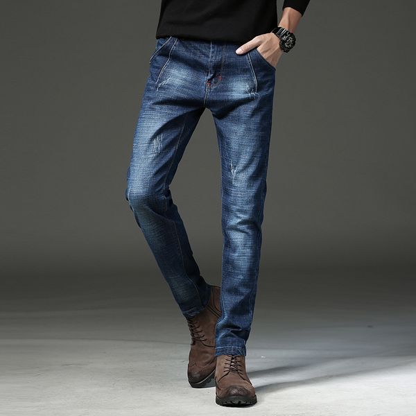 men's jeans men 2021 four seasons solid design korean slim stretch zipper pencil pants 723, Blue
men's jeans men 2021 four seasons solid design korean slim stretch zipper pencil pants 723, Blue