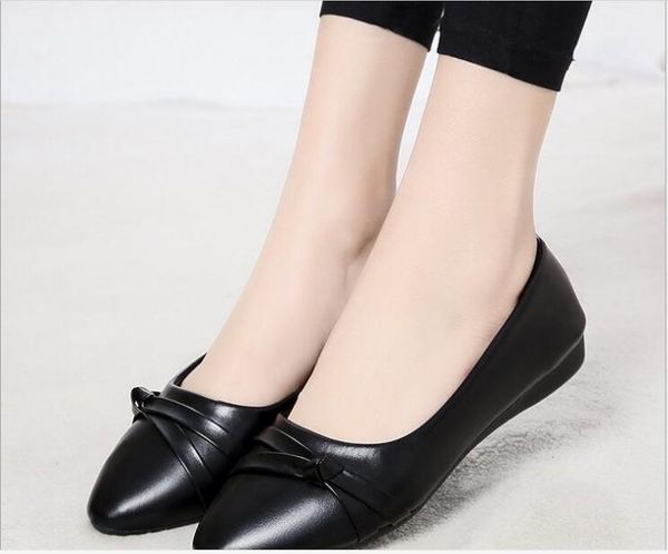 new ballet women flats shoes autumn woman loafers genuine leather female shoes slip on ballet bowtie women's shoe size, Black
new ballet women flats shoes autumn woman loafers genuine leather female shoes slip on ballet bowtie women's shoe size, Black