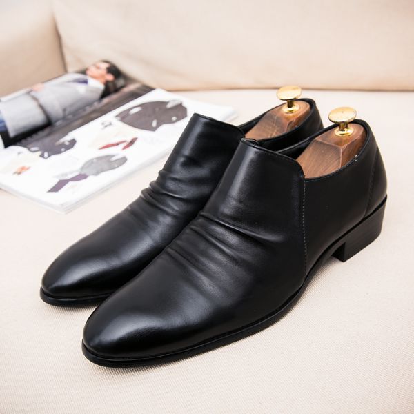 dress shoes cimim brand business casual fashion men leather large size comfortable luxury formal office loafers, Black
dress shoes cimim brand business casual fashion men leather large size comfortable luxury formal office loafers, Black