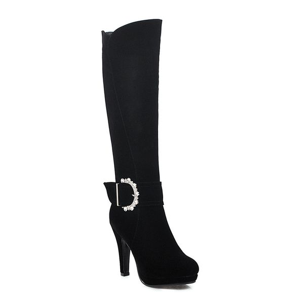 2020 knee high boots winter women shoe elegant boots scrub square 10,5cm high heel zipper fashion ladies long size 34-43, Black
2020 knee high boots winter women shoe elegant boots scrub square 10,5cm high heel zipper fashion ladies long size 34-43, Black