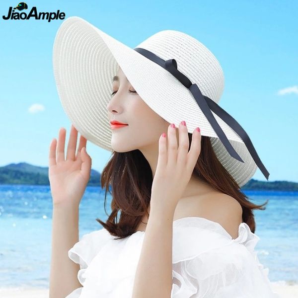 2020 new big wide brim straw hat women graceful ribbon bow-knot handmade sun caps foldable beach sea travel cap, Blue;gray
2020 new big wide brim straw hat women graceful ribbon bow-knot handmade sun caps foldable beach sea travel cap, Blue;gray
