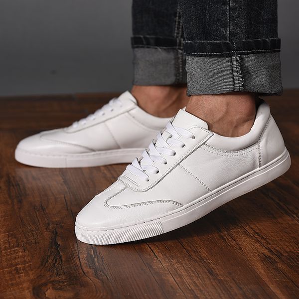 men's shoes outdoor breathable men casual genuine leather cowhide sets business shoes soft comfortable light cushioning footwear, Black
men's shoes outdoor breathable men casual genuine leather cowhide sets business shoes soft comfortable light cushioning footwear, Black