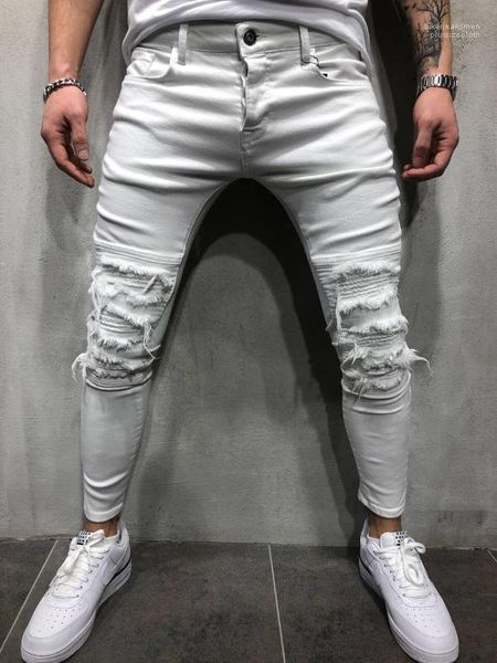 fashion male teenager draped hiphop style skateboard casual jeans men white ripped slim fit jeans, Blue
fashion male teenager draped hiphop style skateboard casual jeans men white ripped slim fit jeans, Blue