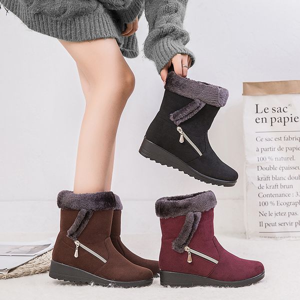 women's shoes snow boots ladies winter flock warm black boots martinas ankle short bootie outside shoes botas
women's shoes snow boots ladies winter flock warm black boots martinas ankle short bootie outside shoes botas