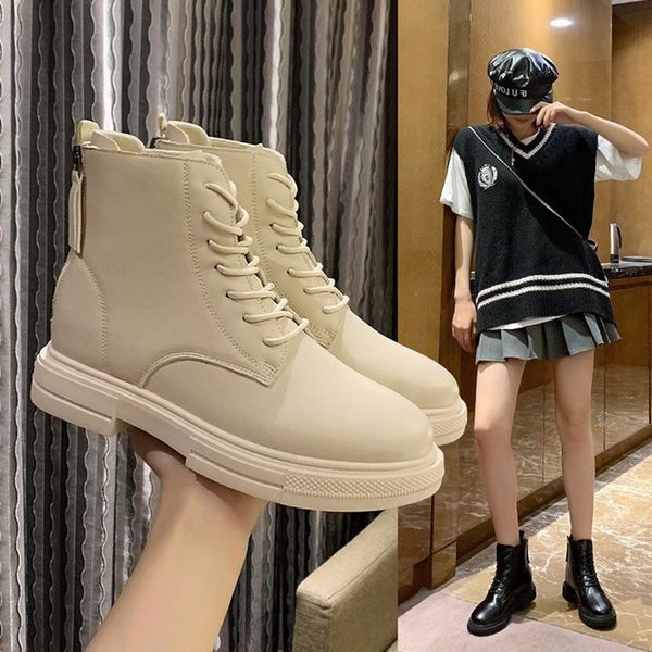 women's leather ankle boots ladies short boots fashion western black beige non-slip waterproof wear-resistant 
women's leather ankle boots ladies short boots fashion western black beige non-slip waterproof wear-resistant