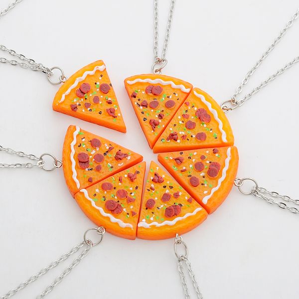 pendant necklaces 7pcs/ set pizza /keychain alloy /rope friendship necklace for man/women friends gifts wholesale, Silver
pendant necklaces 7pcs/ set pizza /keychain alloy /rope friendship necklace for man/women friends gifts wholesale, Silver