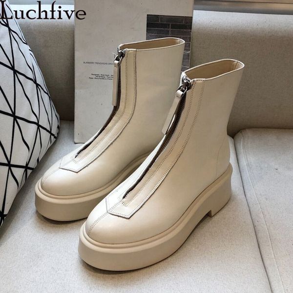 2020 front zipper women boots round toe square heel ladies shoes thick bottom platform shoes women white black ankle boots
2020 front zipper women boots round toe square heel ladies shoes thick bottom platform shoes women white black ankle boots