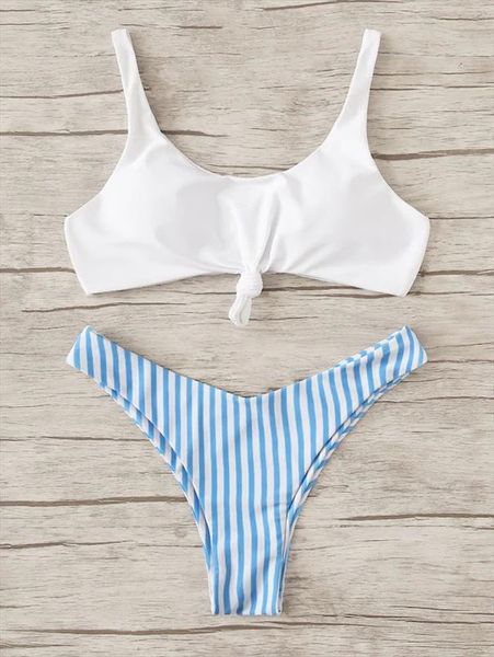2pcs bikini set women striped push up front tie bra swimsuit female scoop neck fringe beach bathing suit thong swimming suit, White;black
2pcs bikini set women striped push up front tie bra swimsuit female scoop neck fringe beach bathing suit thong swimming suit, White;black