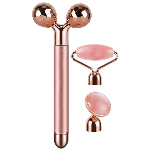 3-in-1 электрический jade валик вибрационный каток для лица face massager, розовый кварц бар красоты лица роликовый комплект для лица глаз
3-in-1 электрический jade валик вибрационный каток для лица face massager, розовый кварц бар красоты лица роликовый комплект для лица глаз