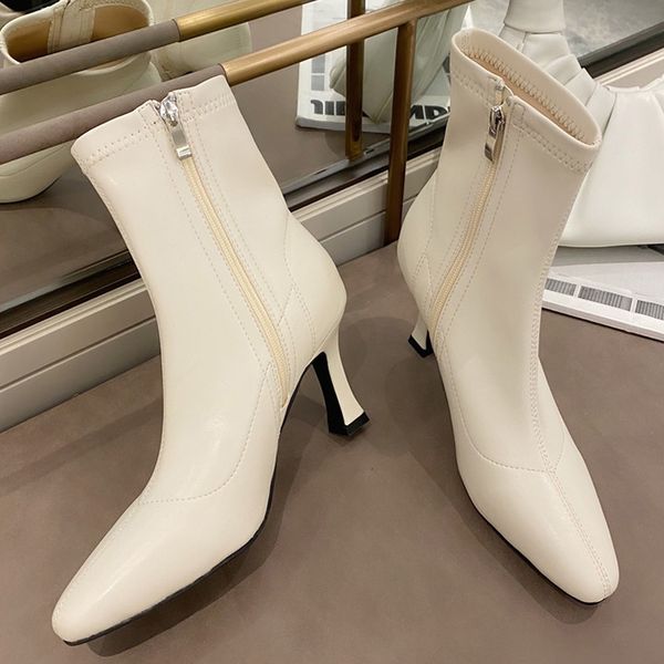 2020 ankle women boots fashion pointed toe ladies shoes thin high heels female stretch booties short woman shoes soft boots, Black
2020 ankle women boots fashion pointed toe ladies shoes thin high heels female stretch booties short woman shoes soft boots, Black