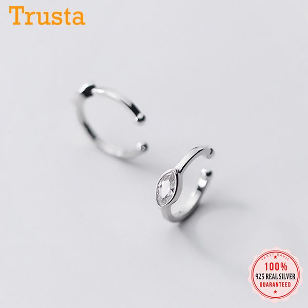 hoop & huggie trustdavis 925 sterling silver lovely eye shining cz ear cuff clip on earrings for women without piercing earings jewelry da16, Golden;silver
hoop & huggie trustdavis 925 sterling silver lovely eye shining cz ear cuff clip on earrings for women without piercing earings jewelry da16, Golden;silver