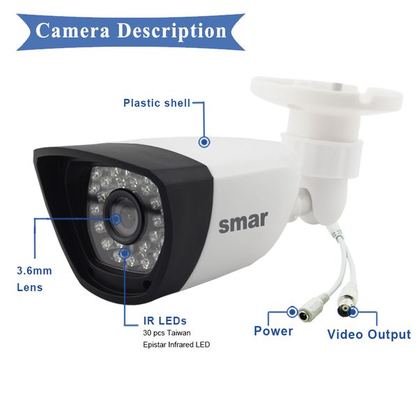 CMOS CCTV Camera Surveillance 700TVL Waterproof Outdoor Video Camera Security30 IR LEDS ABS Plastic Shell Hot
CMOS CCTV Camera Surveillance 700TVL Waterproof Outdoor Video Camera Security30 IR LEDS ABS Plastic Shell Hot