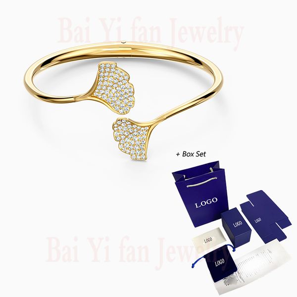 2020 fashion swa new stunning ginko bracelet two exquisite crystal bracelets decorated with ginkgo leaves womens romantic gifts, Golden;silver
2020 fashion swa new stunning ginko bracelet two exquisite crystal bracelets decorated with ginkgo leaves womens romantic gifts, Golden;silver
