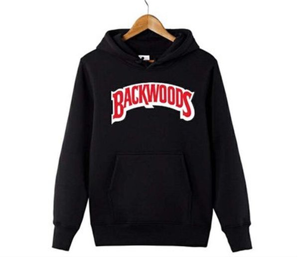 backwoods letter man hoodies fashion trend loose long sleeve couple hooded sweater clothing designer female casual pullover sweatshirts, Black