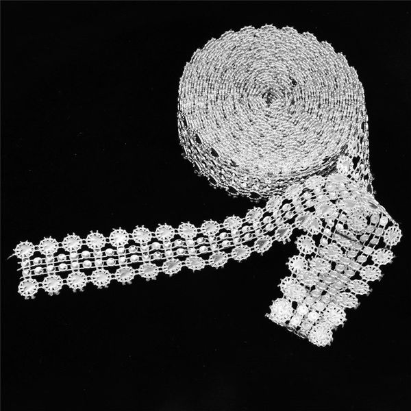 silver gift wrap double row heart shape plastic rhinestone ribbon electroplating handmade material 5 yards 122603
silver gift wrap double row heart shape plastic rhinestone ribbon electroplating handmade material 5 yards 122603