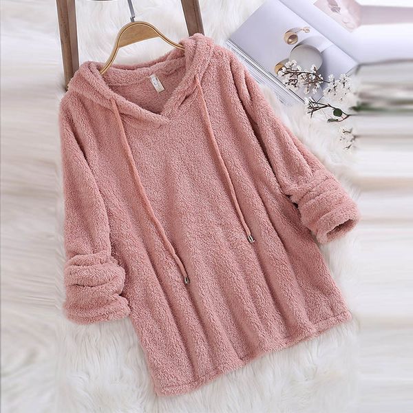 women hoodies sweatshirt 2019 winter autumn fashion solid color concise hoodie casual long sleeve hooded warm velvet coat, Black
women hoodies sweatshirt 2019 winter autumn fashion solid color concise hoodie casual long sleeve hooded warm velvet coat, Black