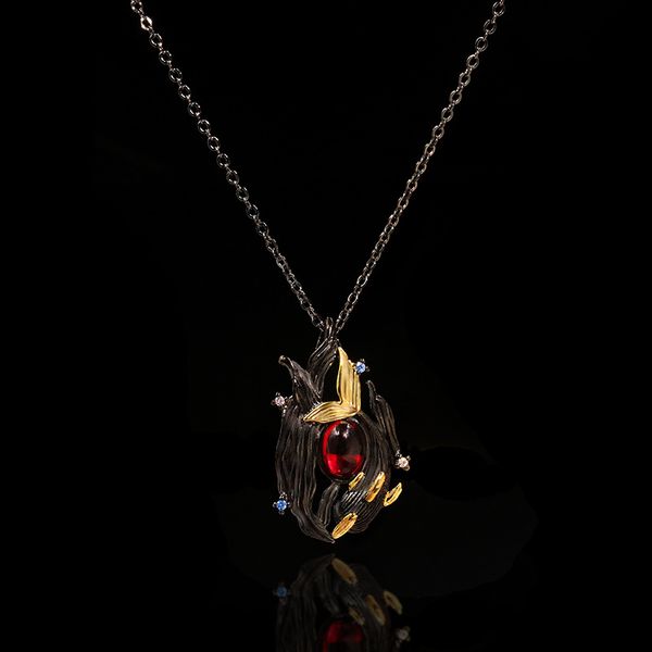 vintage european russian royal designer jewelry luxury black gold leaf pendant necklace with chain for girls gift women retro, Silver
vintage european russian royal designer jewelry luxury black gold leaf pendant necklace with chain for girls gift women retro, Silver