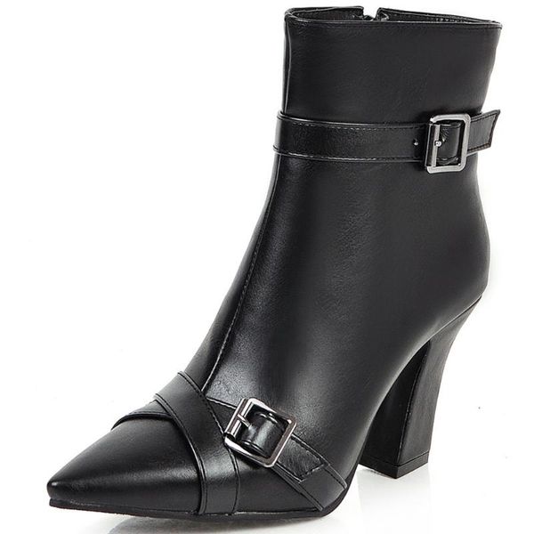 bonjomarisa ins pointed toe buckle high heels ankle boots solid fashion designer brand boots women party casual shoes woman, Black
bonjomarisa ins pointed toe buckle high heels ankle boots solid fashion designer brand boots women party casual shoes woman, Black