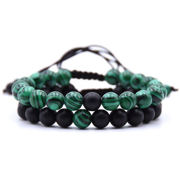 8mm malachite natural stone beads bracelets weave charm couple strands bracelet for men and women jewellery, Golden;silver
8mm malachite natural stone beads bracelets weave charm couple strands bracelet for men and women jewellery, Golden;silver