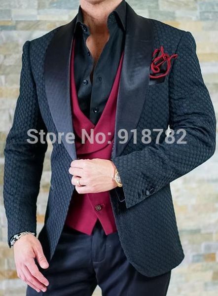 fashion black peak lapel groom tuxedos wave point groomsman wedding tuxedos men prom jacket blazer 3 piece suit(jacket+pants+tie+vest) 65, Black;gray
fashion black peak lapel groom tuxedos wave point groomsman wedding tuxedos men prom jacket blazer 3 piece suit(jacket+pants+tie+vest) 65, Black;gray