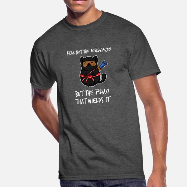 fear not the weapon but the paw ninja cat lover t shirt men cute 100% cotton s-xxxl costume cute comfortable summer style slim
fear not the weapon but the paw ninja cat lover t shirt men cute 100% cotton s-xxxl costume cute comfortable summer style slim
