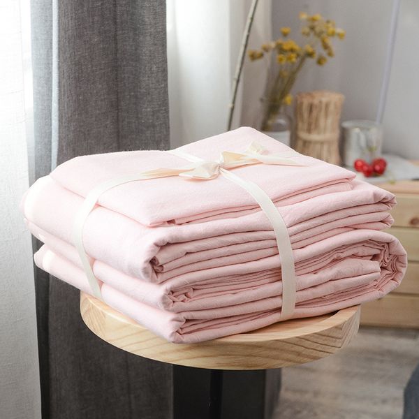 japanese style 100% cotton wash cotton 3/4pcs bedding sets(duvet cover+flat sheet+pillowcase) osyter solid color
japanese style 100% cotton wash cotton 3/4pcs bedding sets(duvet cover+flat sheet+pillowcase) osyter solid color