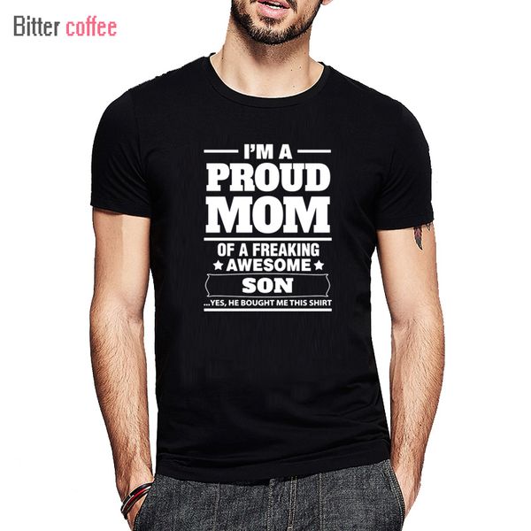 new cool casual short sleeved t shirt fashion proud mom of a freaking awesome son o-neck men short t shirt
new cool casual short sleeved t shirt fashion proud mom of a freaking awesome son o-neck men short t shirt