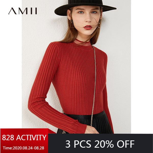 amii minimalism autumn fashion women sweater causal solid stripe slim fit turtleneck sweater female pullover 12030334, White;black
amii minimalism autumn fashion women sweater causal solid stripe slim fit turtleneck sweater female pullover 12030334, White;black