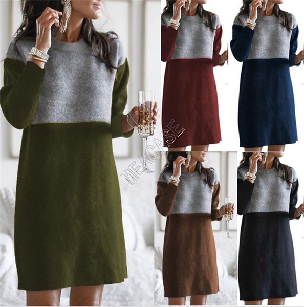 2020 winter clothes women's sweater new style spliced skirt loose large round neck long sleeve women dress 5 color boutique s-3xl saled, White
2020 winter clothes women's sweater new style spliced skirt loose large round neck long sleeve women dress 5 color boutique s-3xl saled, White
