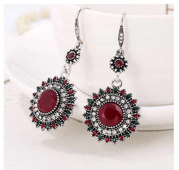 fashion sun flower earrings for women ear jewelry vintage boho ethnic style drop earrings multicolor enamel bijouterie, Silver
fashion sun flower earrings for women ear jewelry vintage boho ethnic style drop earrings multicolor enamel bijouterie, Silver