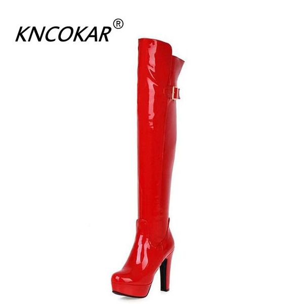 boots kncokar black patent leather for fall and winter 2021 chunky with extra high heels waterproof platform
boots kncokar black patent leather for fall and winter 2021 chunky with extra high heels waterproof platform