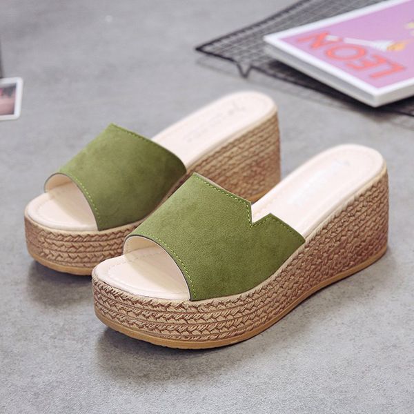 female 2020 summer slippers fashion waterproof platform slope heel ladies sandals high heel muffin bottom word women shoes, Black
female 2020 summer slippers fashion waterproof platform slope heel ladies sandals high heel muffin bottom word women shoes, Black