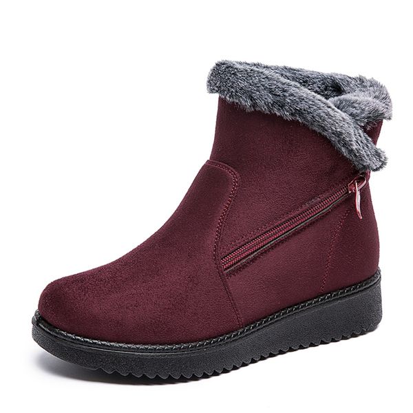 velvet winter boots women lightweight cotton shoes zip up ankle bootie girl waterproof warm outdoor shoes for cold weather, Black
velvet winter boots women lightweight cotton shoes zip up ankle bootie girl waterproof warm outdoor shoes for cold weather, Black